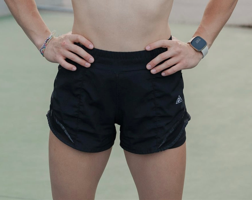 Black Lined Shorts