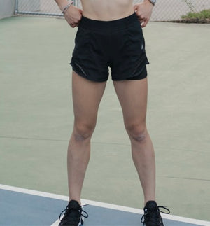 Black Lined Shorts